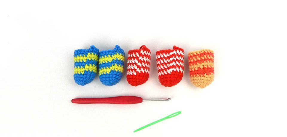 3 tipos de cambios de color en los amigurumis