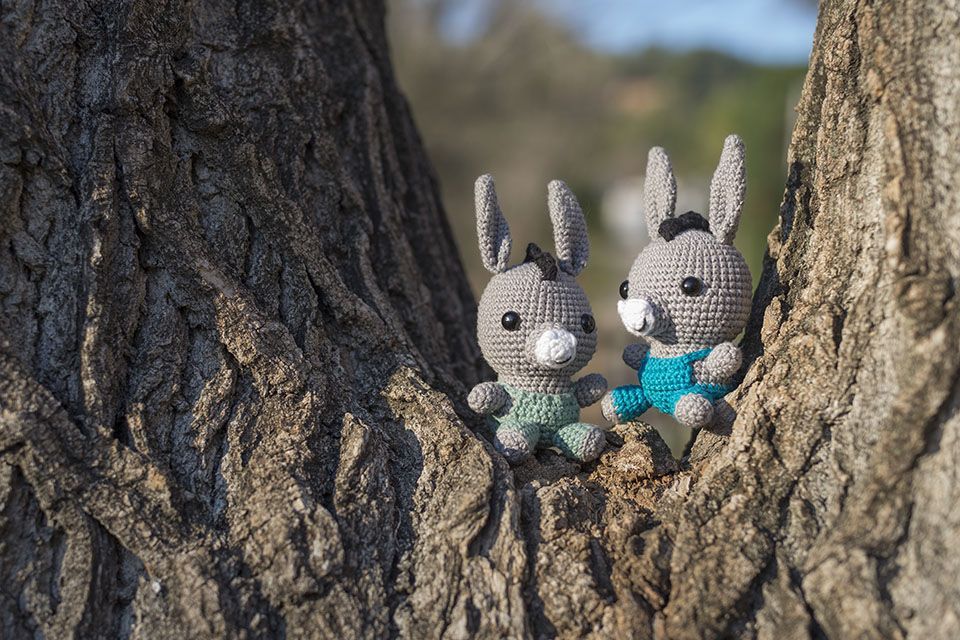 Patron gratis amigurumi burro
