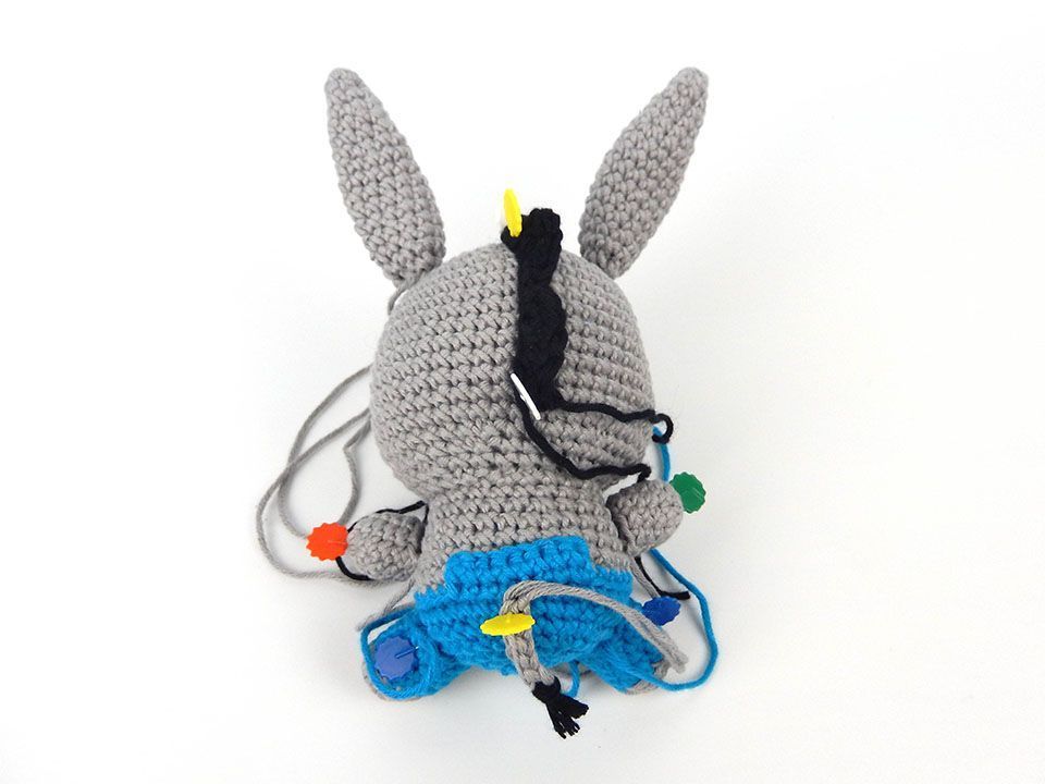 Patrón burrito amigurumi gratis 2