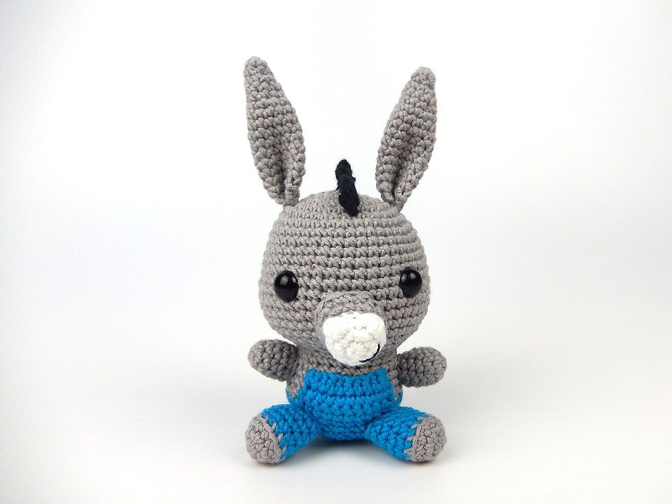 Patrón burrito amigurumi gratis 4