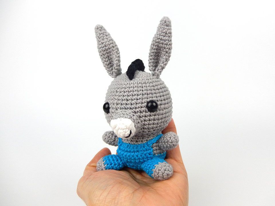 Patrón burrito amigurumi gratis 6