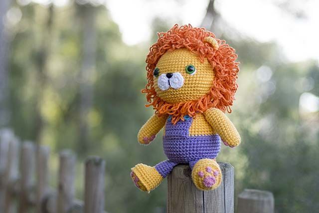 León amigurumi ganchillo