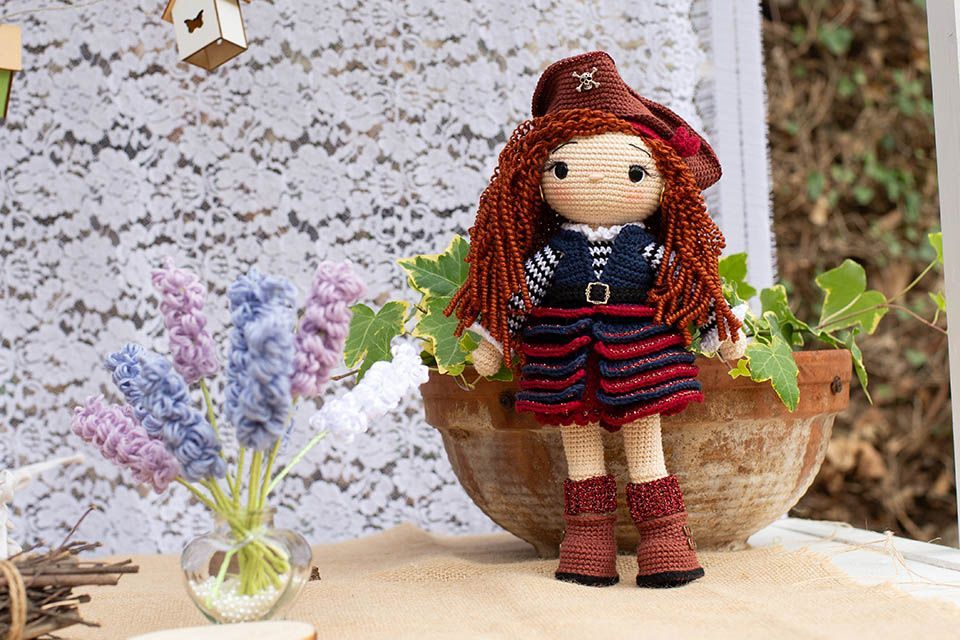 Patrón Pirata Rose amigurumi