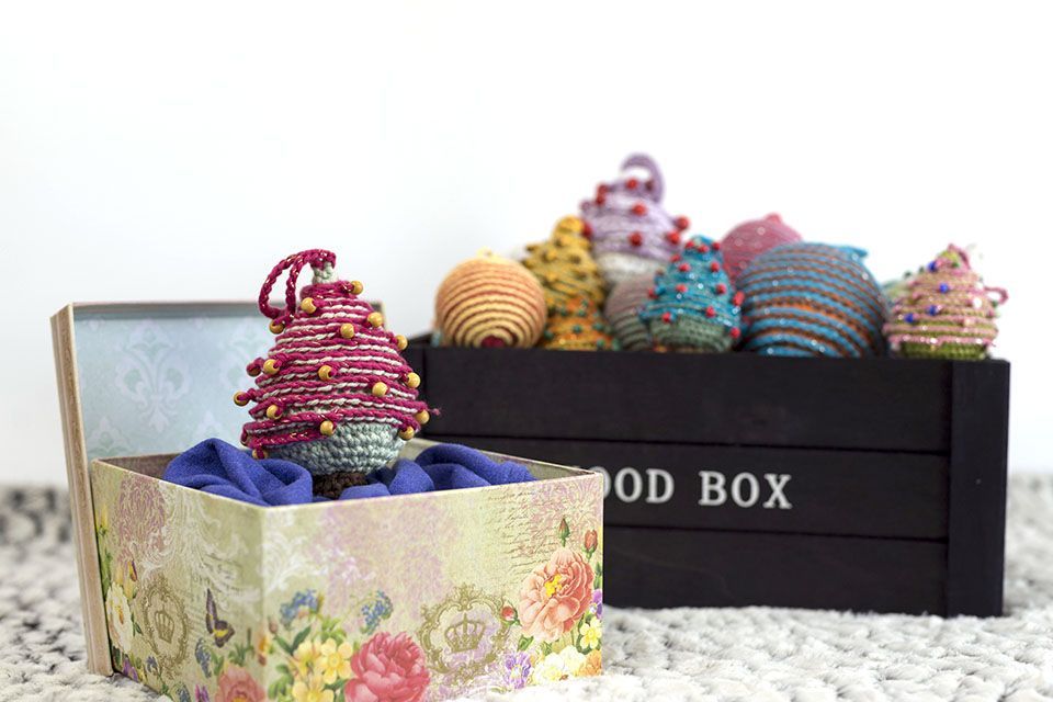 Patrón adornos Navidad amigurumi