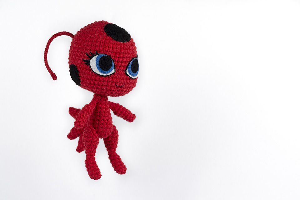 Patrón mariquita amigurumi