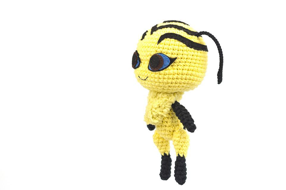 Patrón de abeja amigurumi