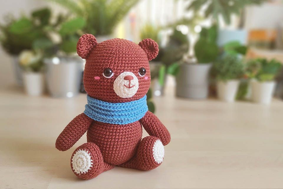 Patrón Osito Bosco amigurumi principiantes