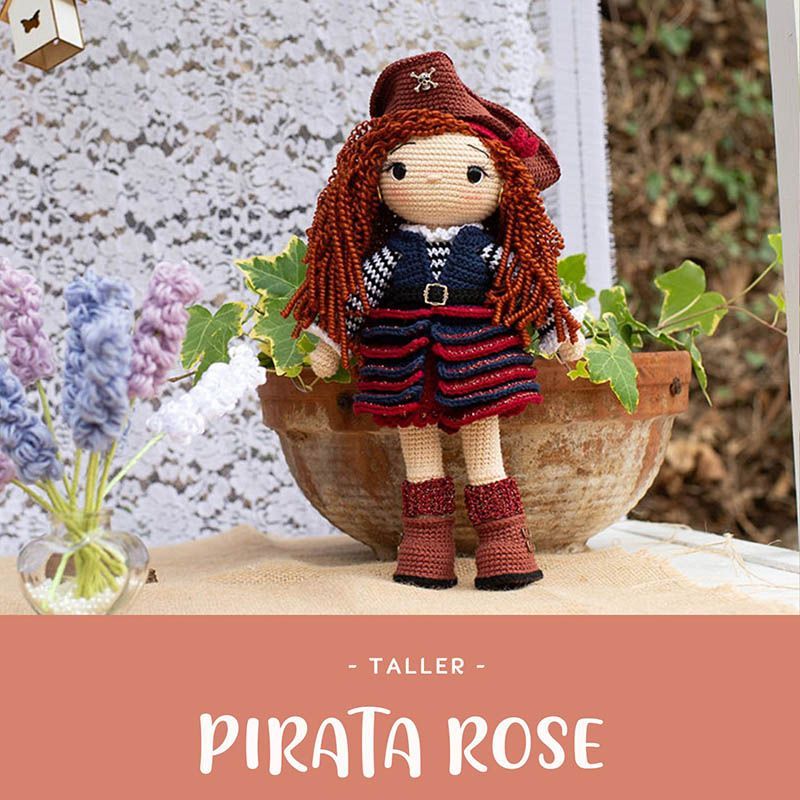 Taller Pirata Rose amigurumi