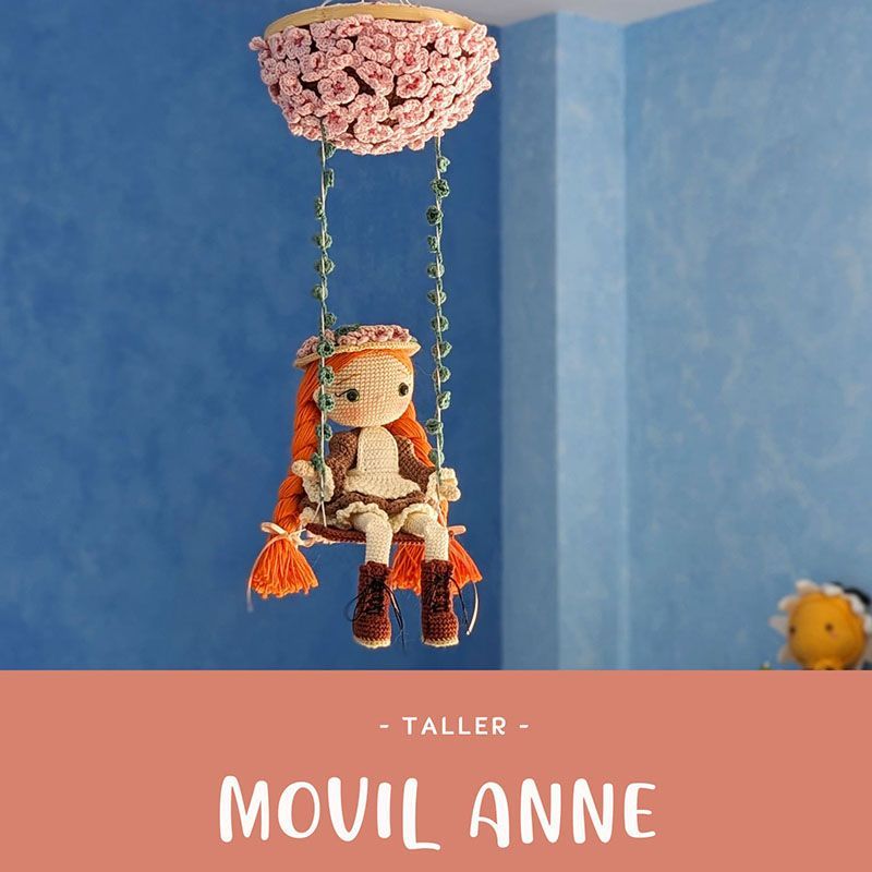 Taller Online Amigurumi: Muñeca Anne en su Columpio